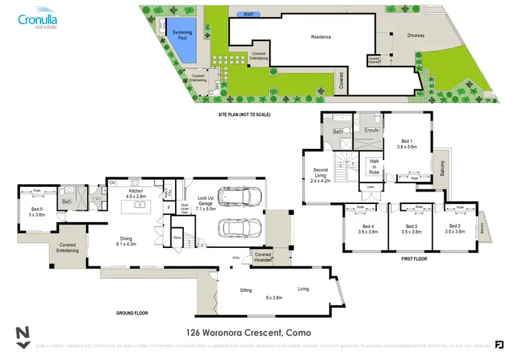 Floorplan of Homely house listing, 126 Woronora Crescent, Como NSW 2226