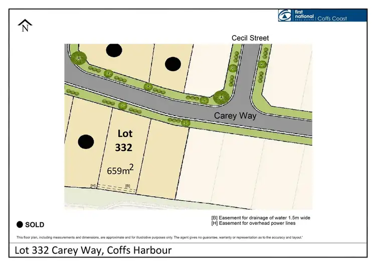 Floorplan of Homely land listing, LOT 332 Carey Way, Coffs Harbour NSW 2450