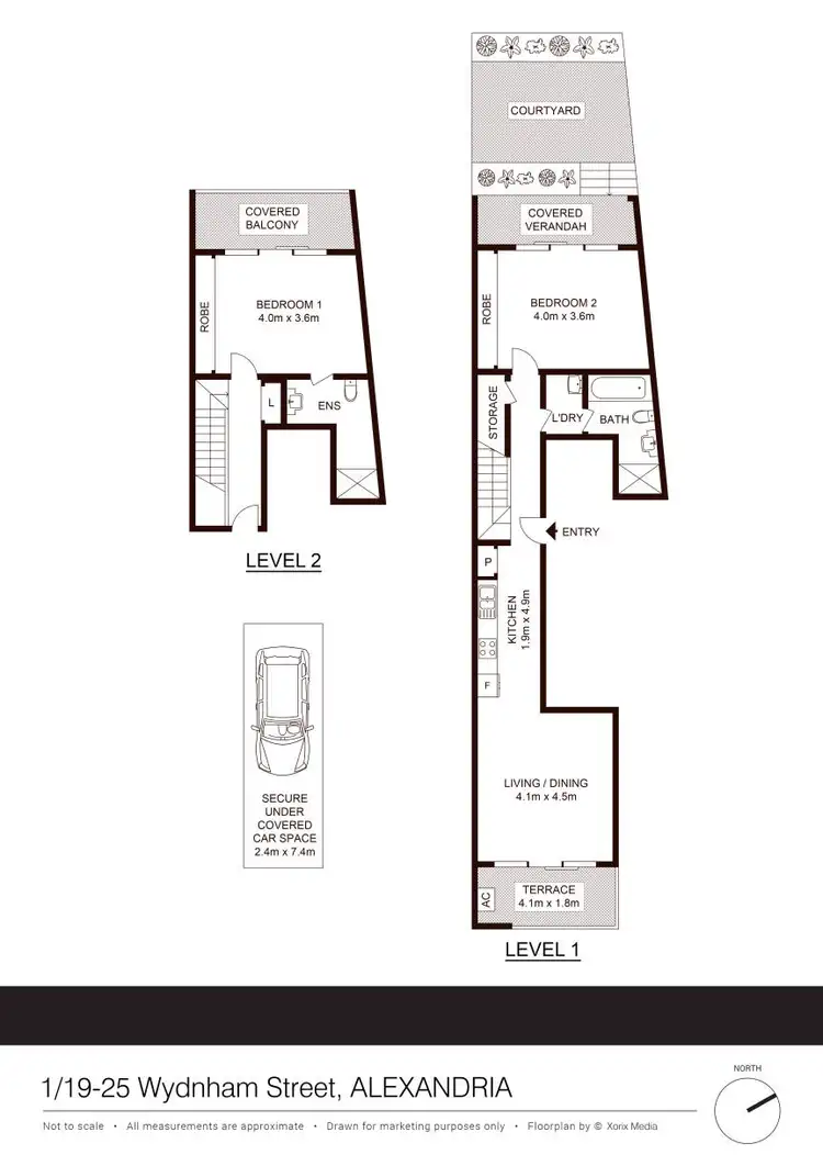 Floorplan of Homely apartment listing, 1/19-25 Wyndham Street, Alexandria NSW 2015