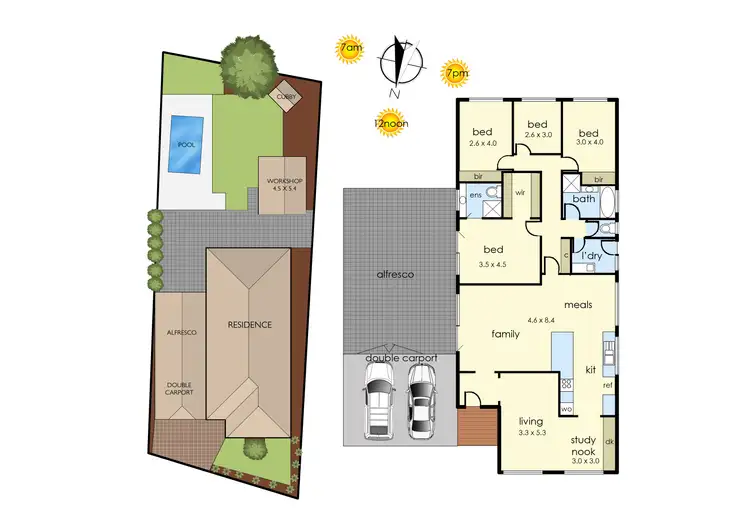 Floorplan of Homely house listing, 6 Cinerea Glade, Langwarrin VIC 3910