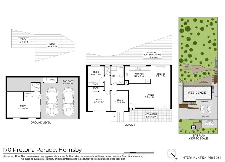 Floorplan of Homely house listing, 170 Pretoria Parade, Hornsby NSW 2077