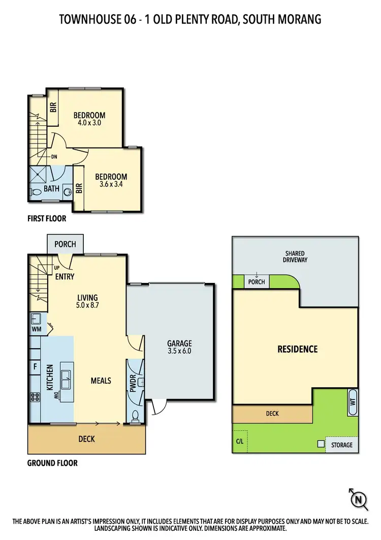 Floorplan of Homely townhouse listing, 6/1 Old Plenty Road, South Morang VIC 3752