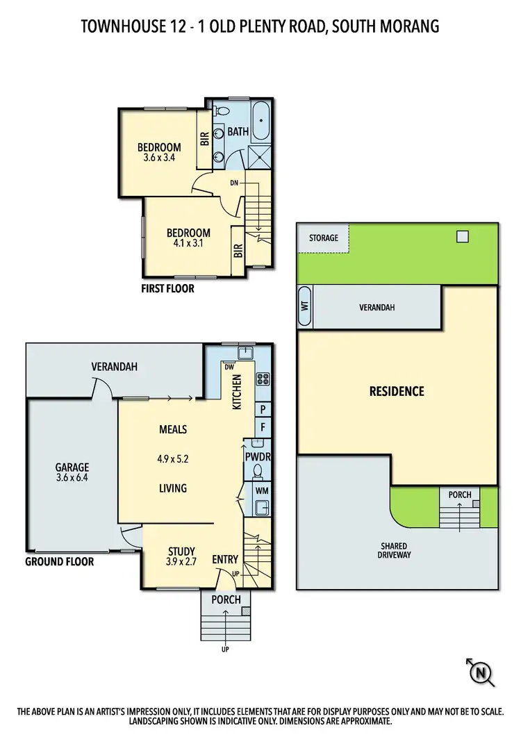 Floorplan of Homely townhouse listing, 12/1 Old Plenty Road, South Morang VIC 3752