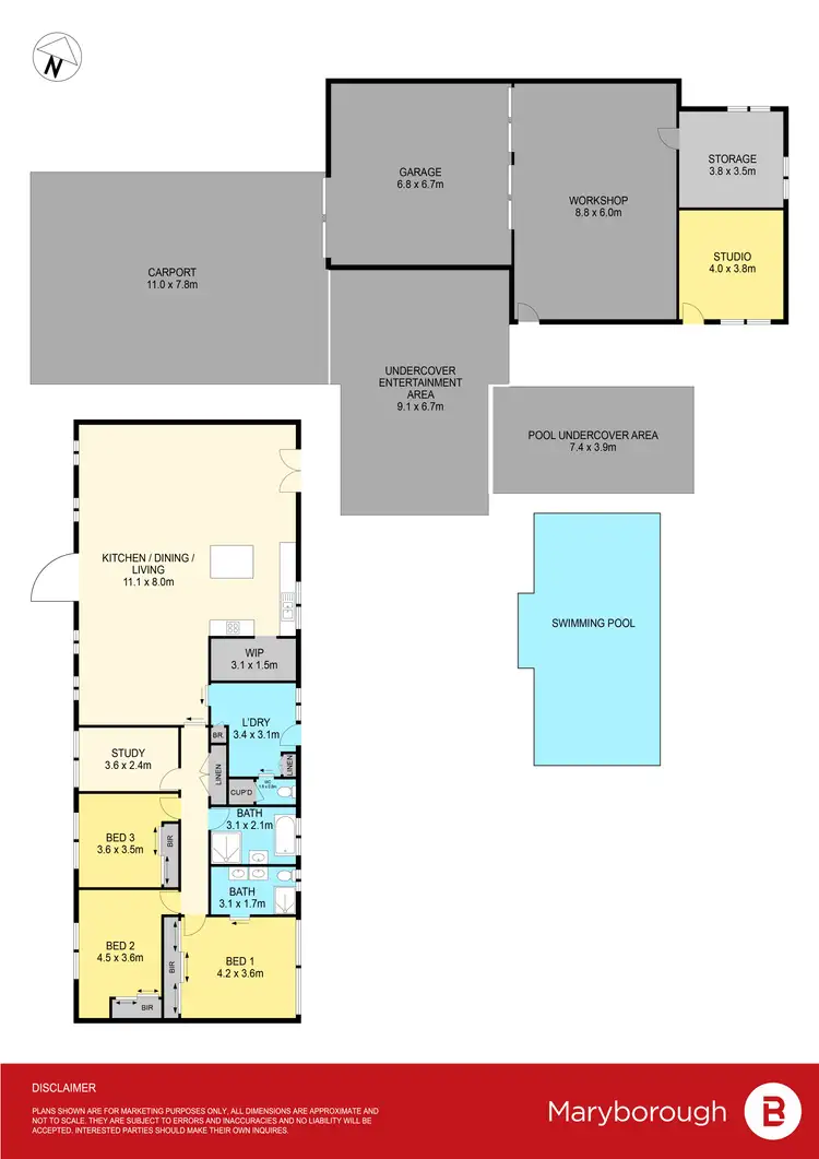 Floorplan of Homely house listing, 435 Freehold Lane, Carisbrook VIC 3464