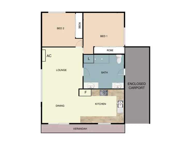 Floorplan of Homely unit listing, 62/12 Goldens Road, Forster NSW 2428