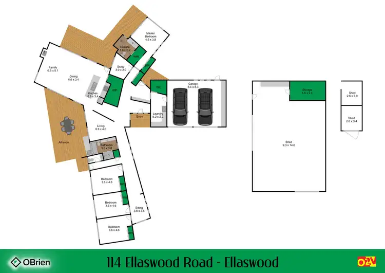 Floorplan of Homely house listing, 114 Ellaswood Road, Ellaswood VIC 3875