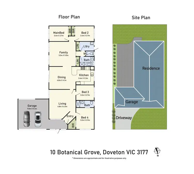 Floorplan of Homely house listing, 10 Botanical Grove, Doveton VIC 3177