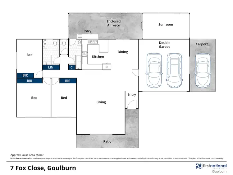 Floorplan of Homely house listing, 7 Fox Close, Goulburn NSW 2580