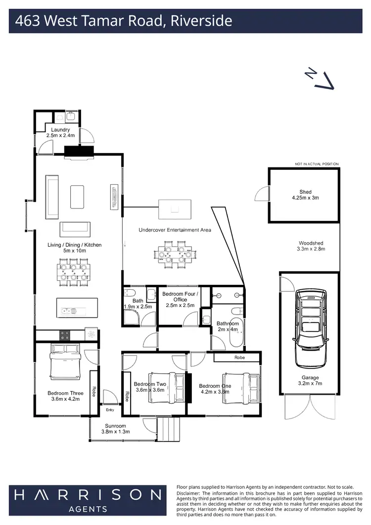 Floorplan of Homely house listing, 463 West Tamar Road, Riverside TAS 7250