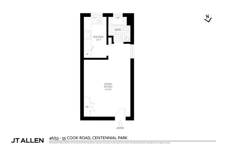 Floorplan of Homely apartment listing, 46/53-55 Cook Road, Centennial Park NSW 2021
