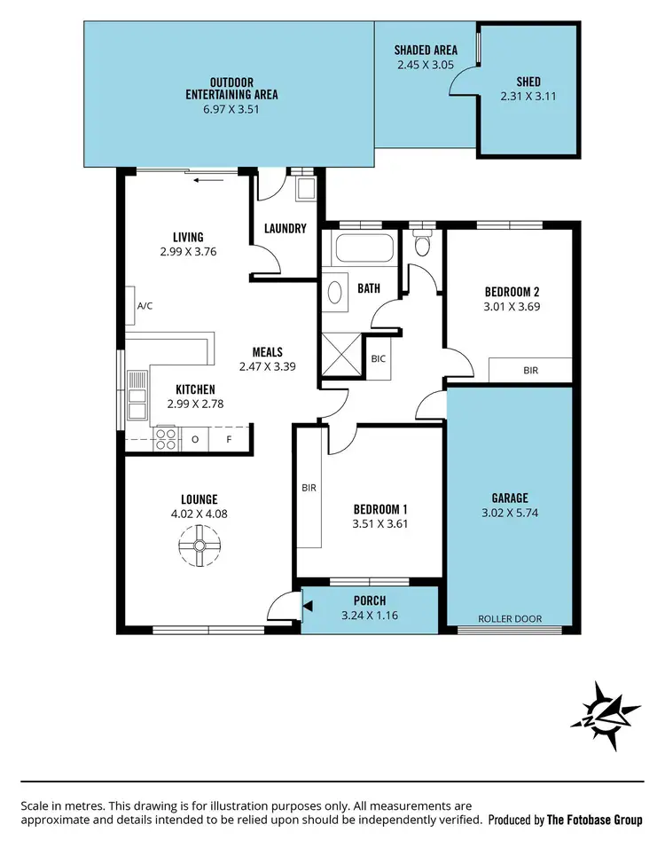 Floorplan of Homely unit listing, 2/76 Scenic Way, Hackham SA 5163