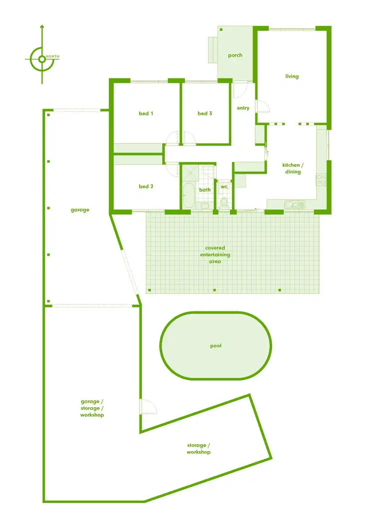 Floorplan of Homely house listing, 23 McLeod Place, Kambah ACT 2902