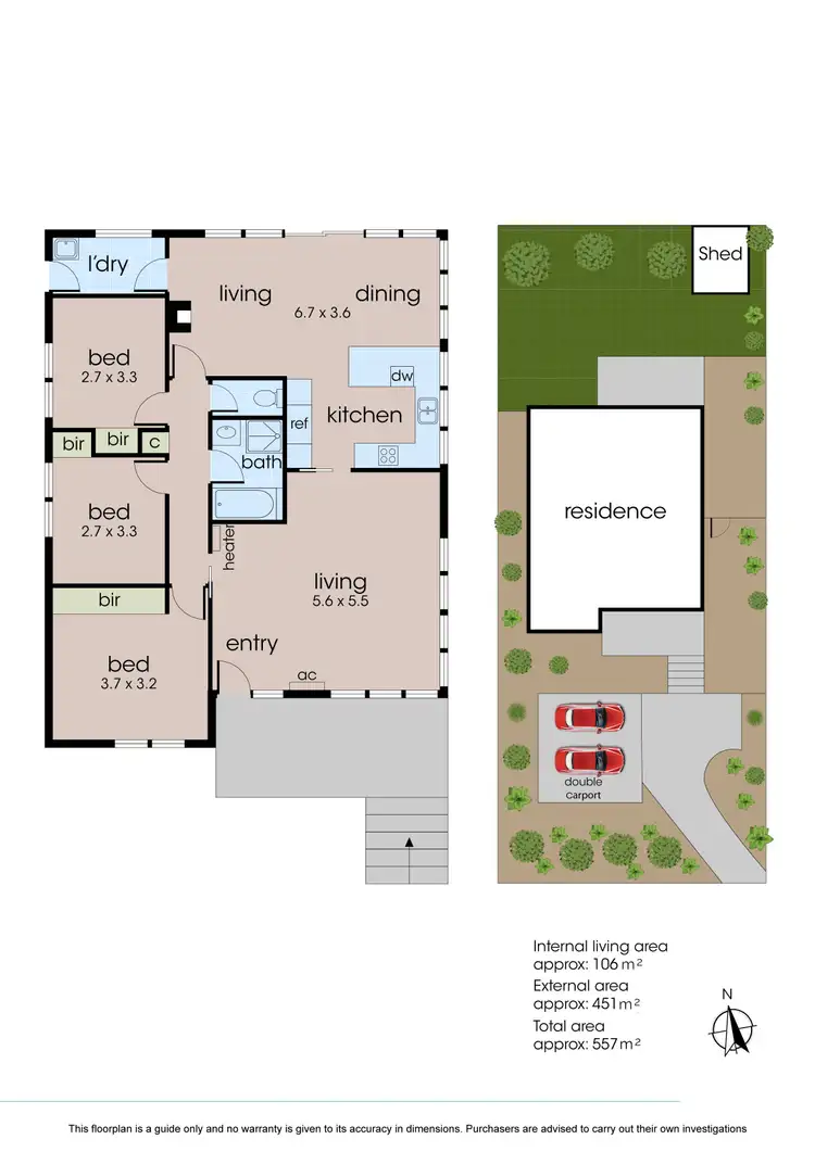 Floorplan of Homely house listing, 6 Helena Court, Rye VIC 3941