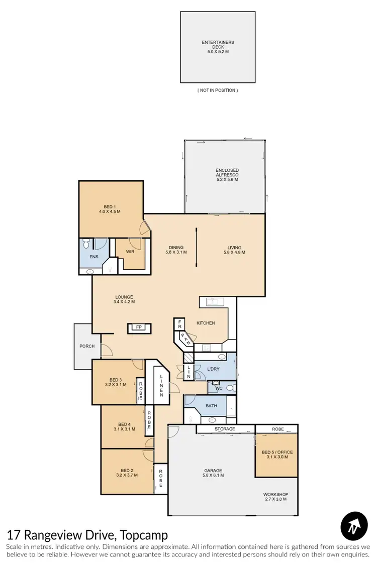 Floorplan of Homely house listing, 17 Rangeview Drive, Top Camp QLD 4350