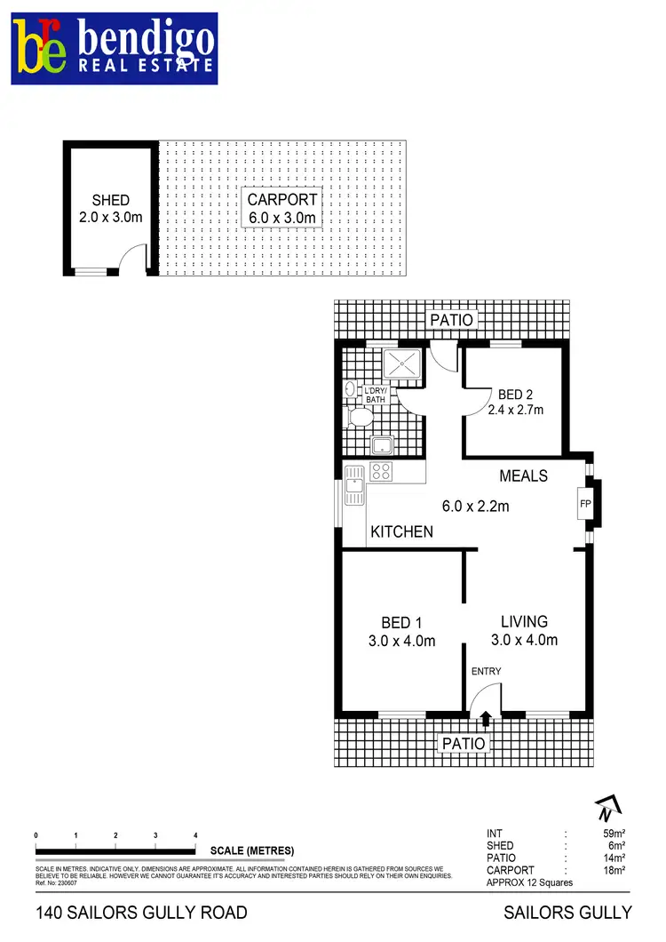 Floorplan of Homely house listing, 140 Sailors Gully Road, Sailors Gully VIC 3556