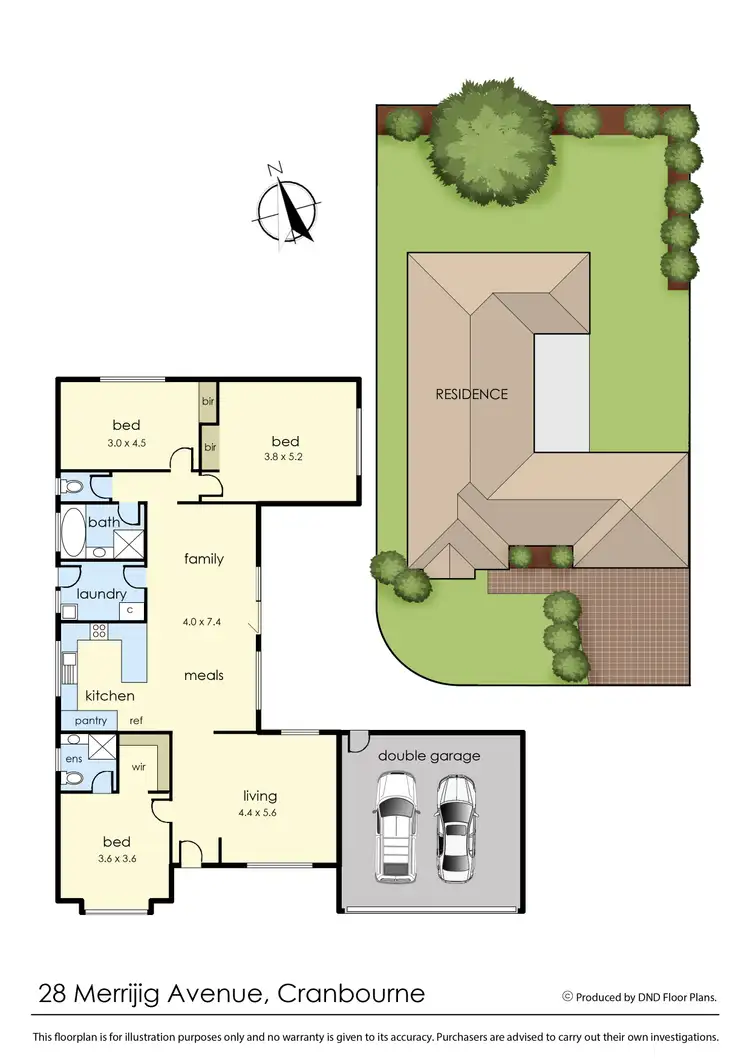 Floorplan of Homely house listing, 28 Merrijig Avenue, Cranbourne VIC 3977