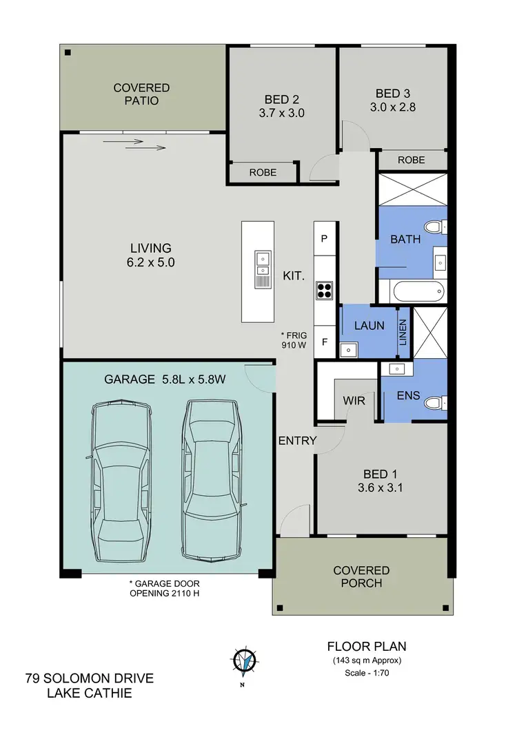 Floorplan of Homely villa listing, 79 Solomon Drive, Lake Cathie NSW 2445