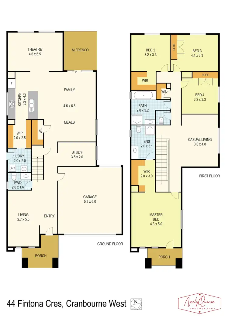 Floorplan of Homely house listing, 44 Fintona Crescent, Cranbourne West VIC 3977