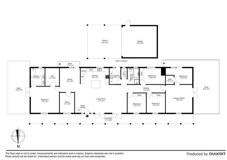 Floorplan of Homely house listing, 8 Morton Crescent, Bittern VIC 3918