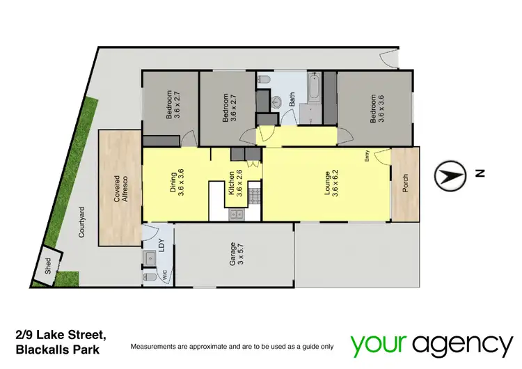 Floorplan of Homely villa listing, 2/9 Lake Street, Blackalls Park NSW 2283