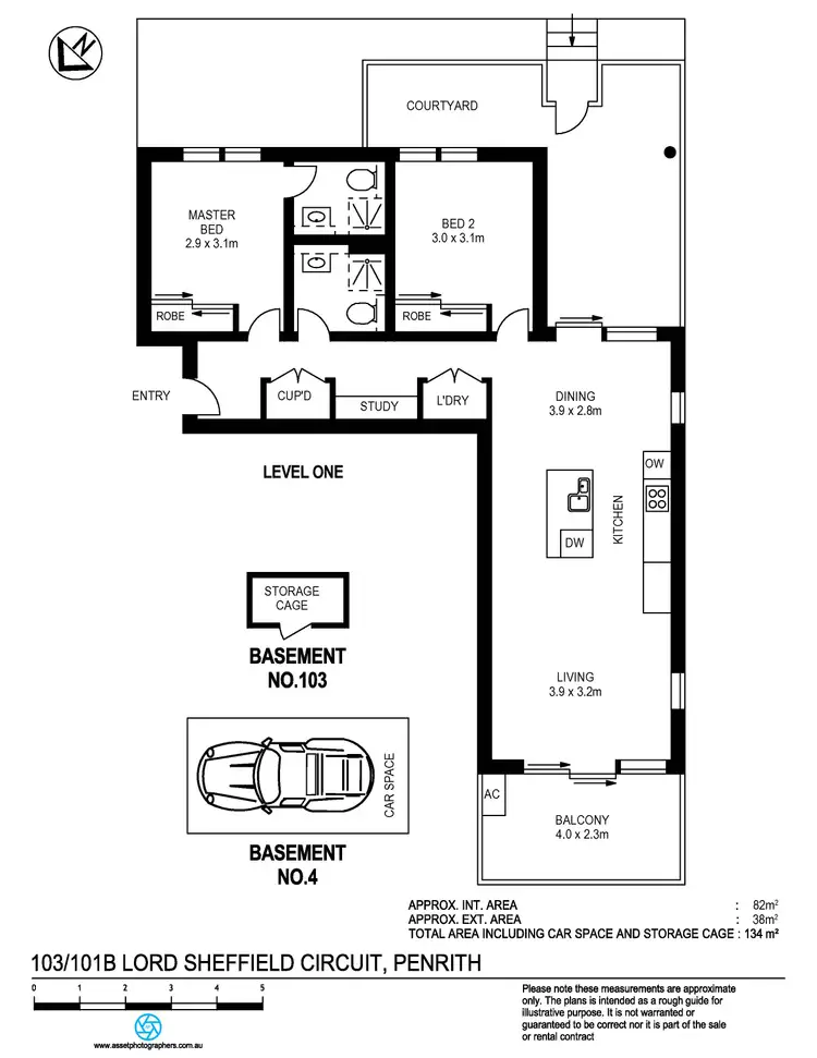 Floorplan of Homely apartment listing, 103/101B Lord Sheffield Circuit, Penrith NSW 2750