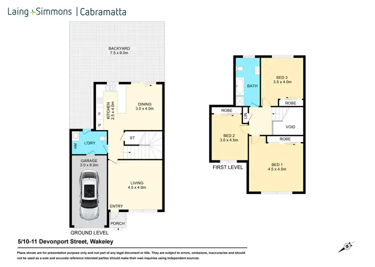 Floorplan of Homely townhouse listing, 5/10-11 Devonport Street, Wakeley NSW 2176