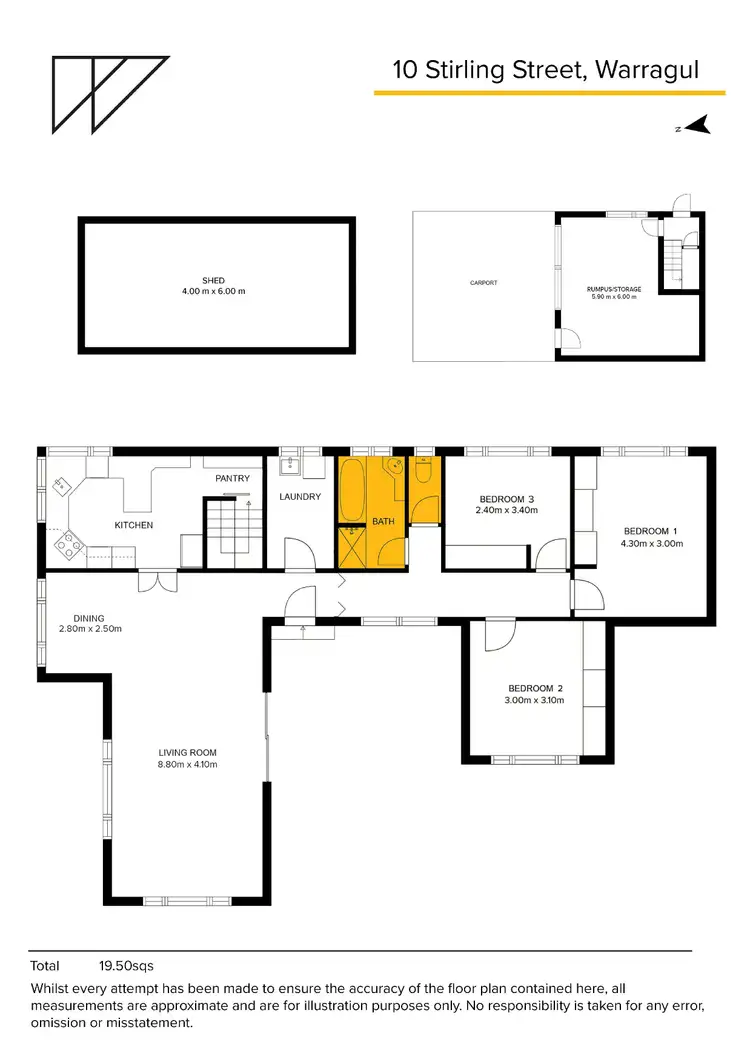 Floorplan of Homely house listing, 10 Stirling Street, Warragul VIC 3820