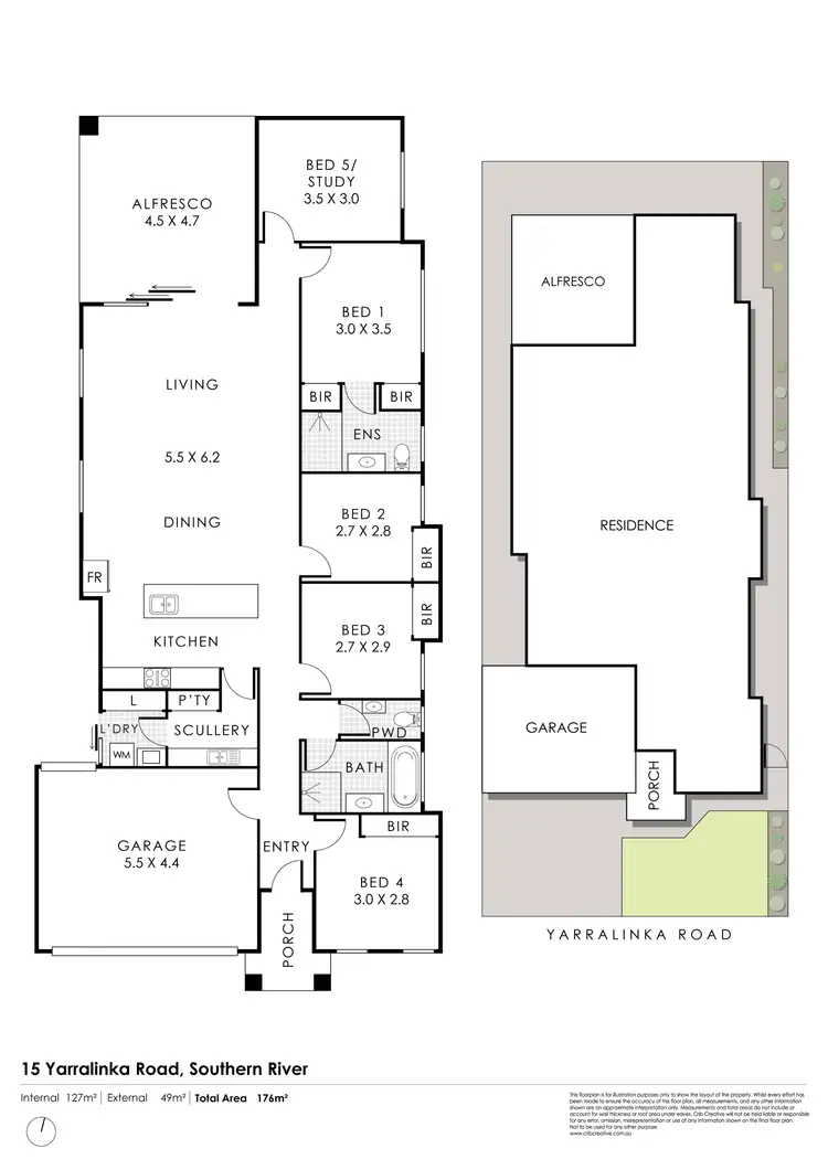 Floorplan of Homely house listing, 15 Yarralinka Road, Southern River WA 6110
