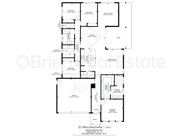 Floorplan of Homely house listing, 21 Ely Street, Oxley VIC 3678