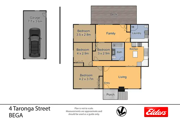Floorplan of Homely house listing, 4 Taronga Crescent, Bega NSW 2550