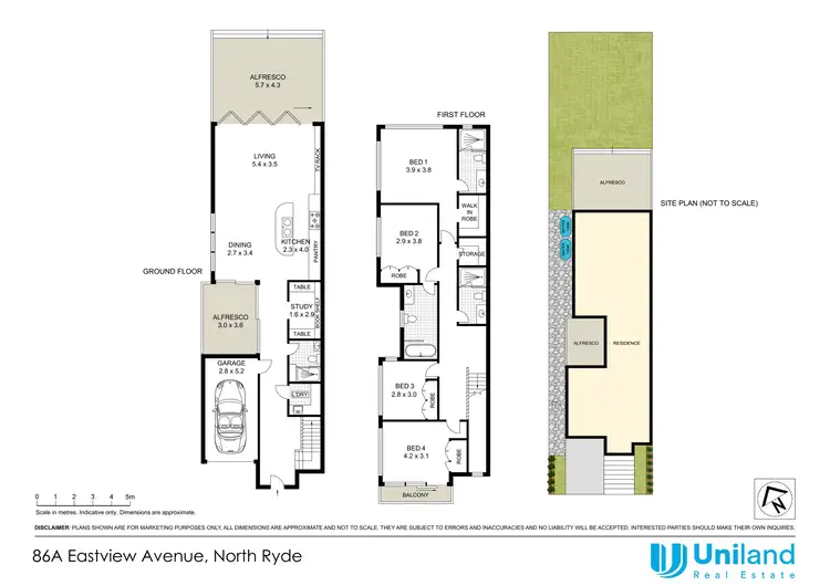 Floorplan of Homely semi-detached listing, 86A Eastview Avenue, North Ryde NSW 2113