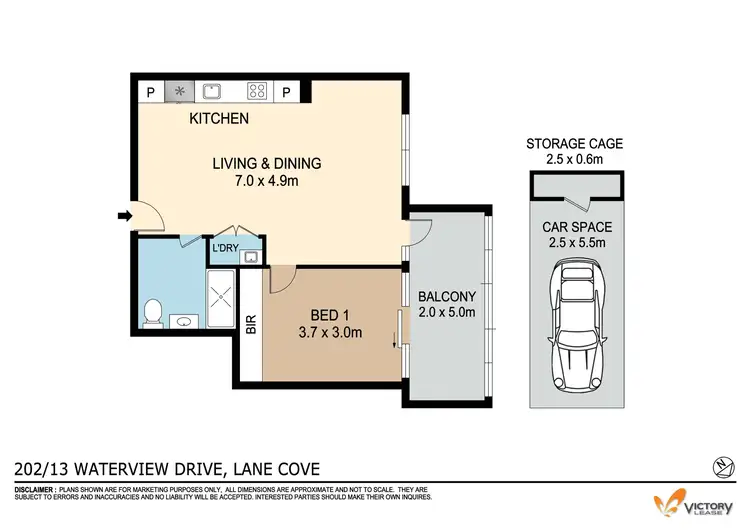 Floorplan of Homely apartment listing, 202/13 Waterview Drive, Lane Cove NSW 2066