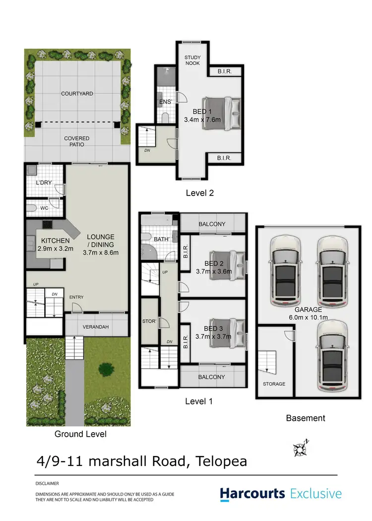 Floorplan of Homely townhouse listing, 4/9-11 Marshall Road, Telopea NSW 2117