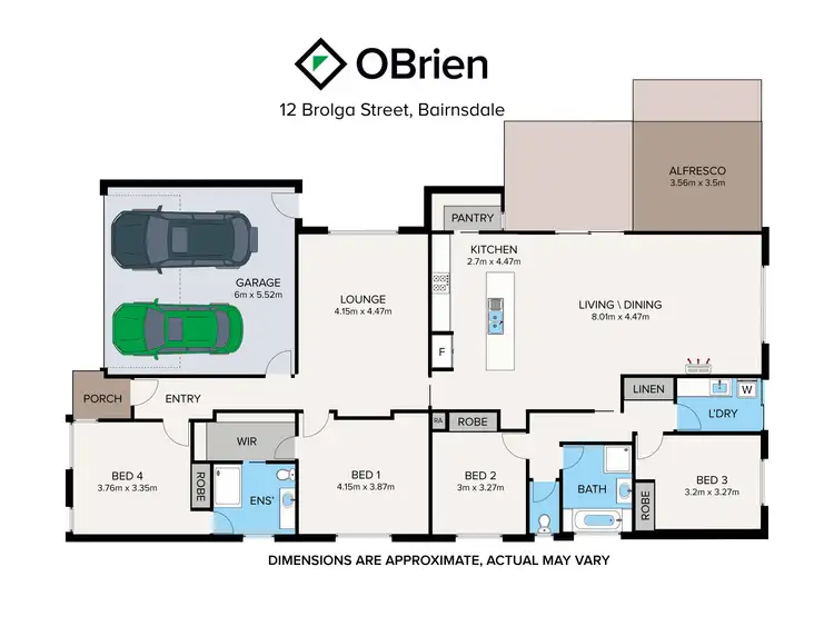 Floorplan of Homely house listing, 12 Brolga Street, Bairnsdale VIC 3875