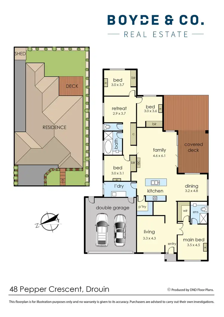 Floorplan of Homely house listing, 48 Pepper Crescent, Drouin VIC 3818