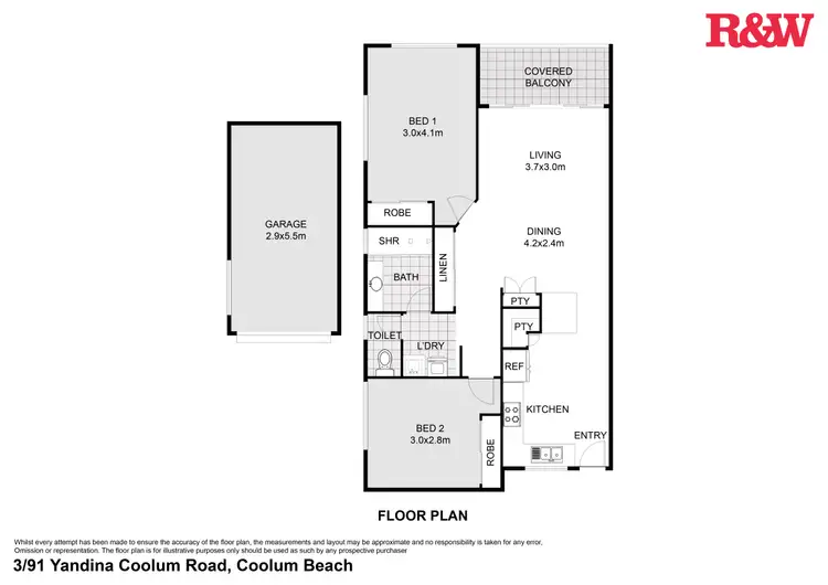 Floorplan of Homely unit listing, 3/91 Yandina Coolum Road, Coolum Beach QLD 4573