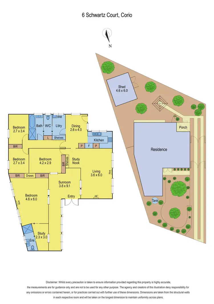 Floorplan of Homely house listing, 6 Schwartz Court, Corio VIC 3214