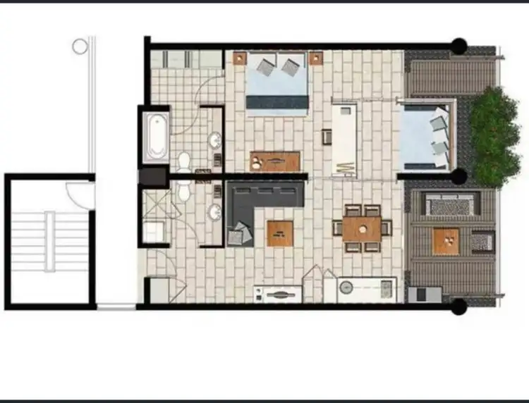 Floorplan of Homely apartment listing, 2202/2-22 Veivers Road, Palm Cove QLD 4879