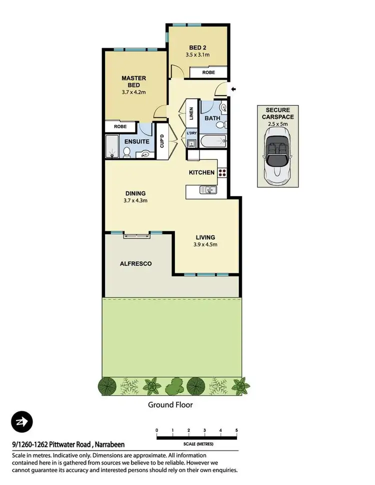 Floorplan of Homely apartment listing, 9/1260 Pittwater Road, Narrabeen NSW 2101
