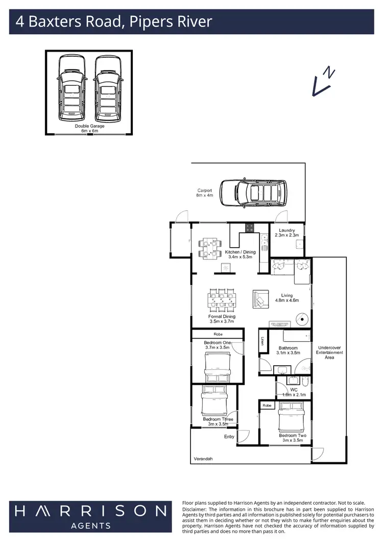 Floorplan of Homely house listing, 4 Baxters Road, Pipers River TAS 7252