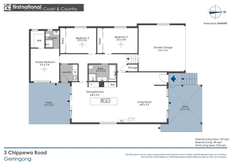 Floorplan of Homely house listing, 3 Chippewa Road, Gerringong NSW 2534