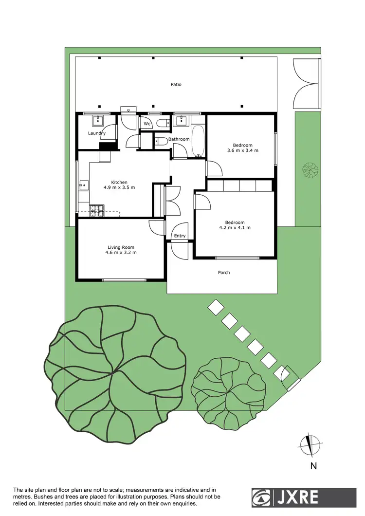 Floorplan of Homely unit listing, 1/8 Robinson Street, Clayton VIC 3168