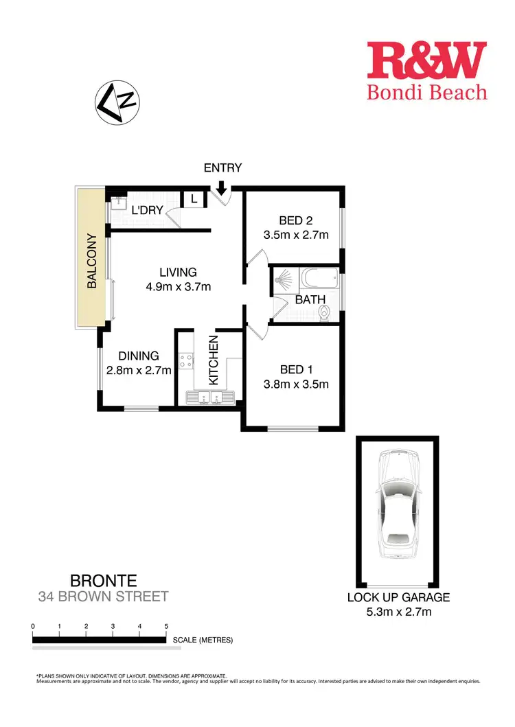 Floorplan of Homely apartment listing, 6/34 Brown Street, Bronte NSW 2024