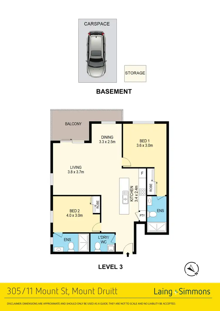 Floorplan of Homely unit listing, 305/11 Mount Street, Mount Druitt NSW 2770