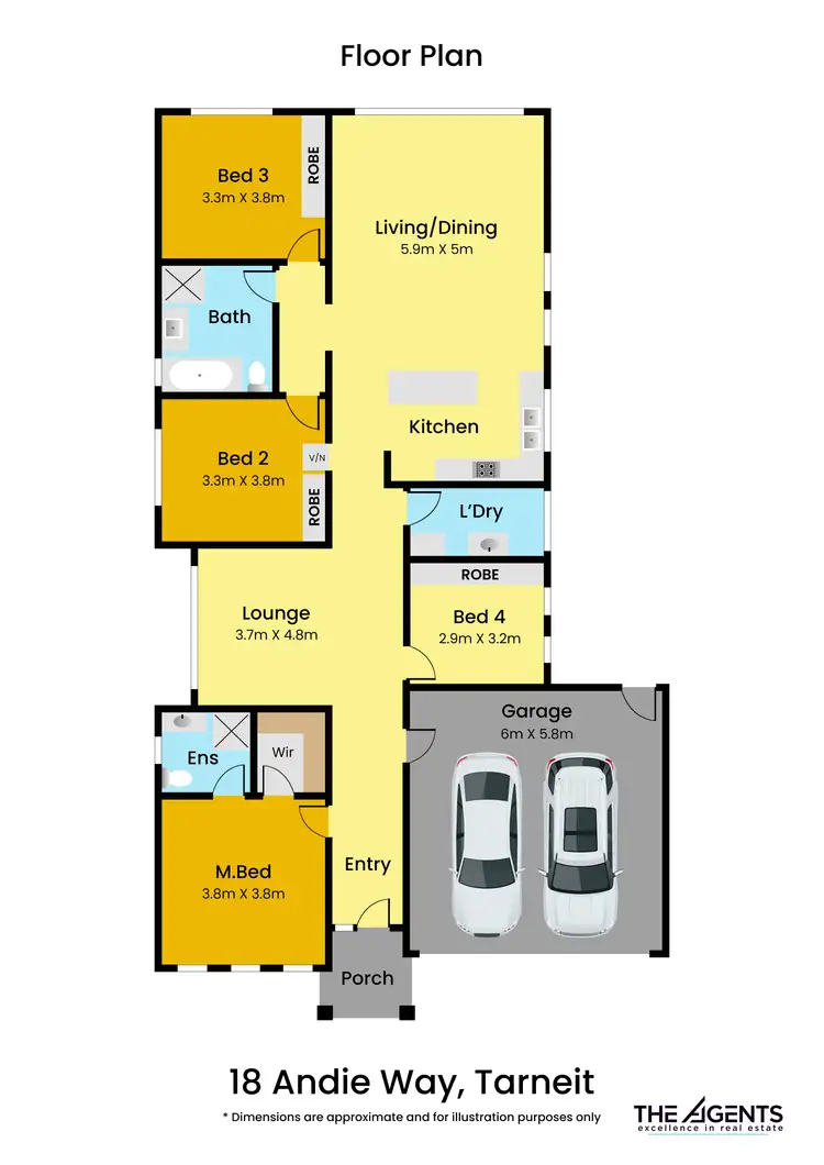 Floorplan of Homely house listing, 18 Andie Way, Tarneit VIC 3029