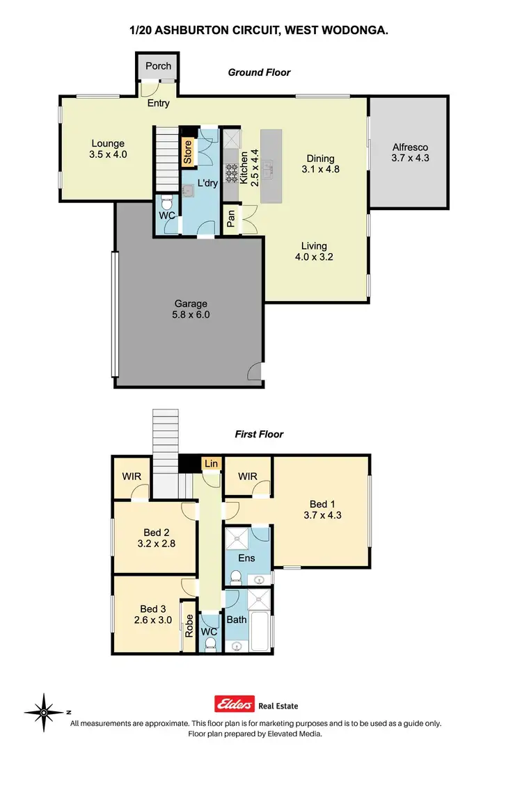 Floorplan of Homely house listing, 1/20 Ashburton Circuit, Wodonga VIC 3690
