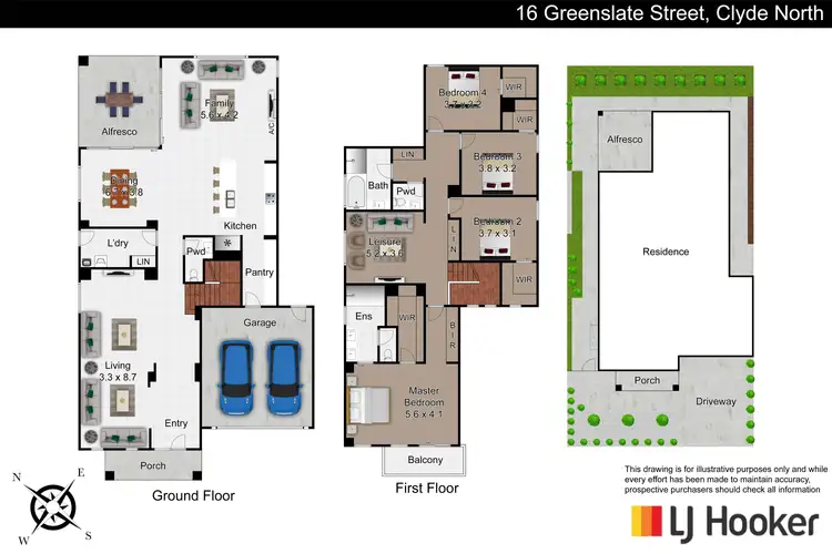 Floorplan of Homely house listing, 16 Greenslate Street, Clyde North VIC 3978