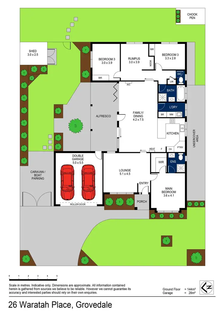 Floorplan of Homely house listing, 26 Waratah Place, Grovedale VIC 3216