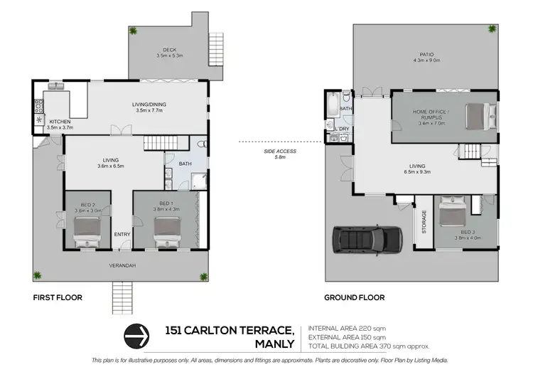 Floorplan of Homely house listing, 151 Carlton Terrace, Manly QLD 4179