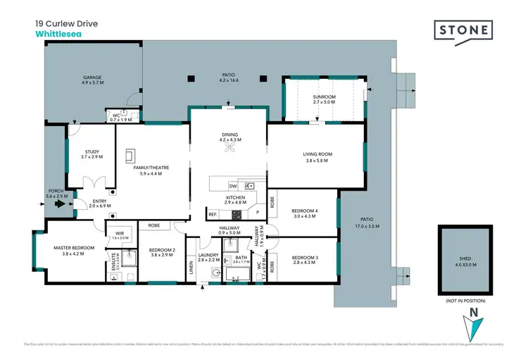 Floorplan of Homely house listing, 19 Curlew Drive, Whittlesea VIC 3757